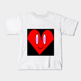 Smile face hearth Kids T-Shirt